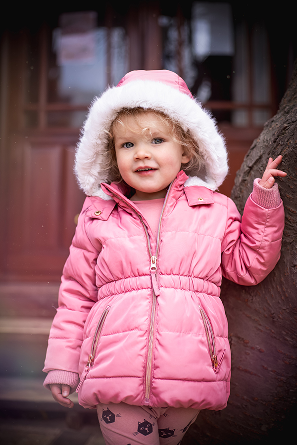 girl in winter coat